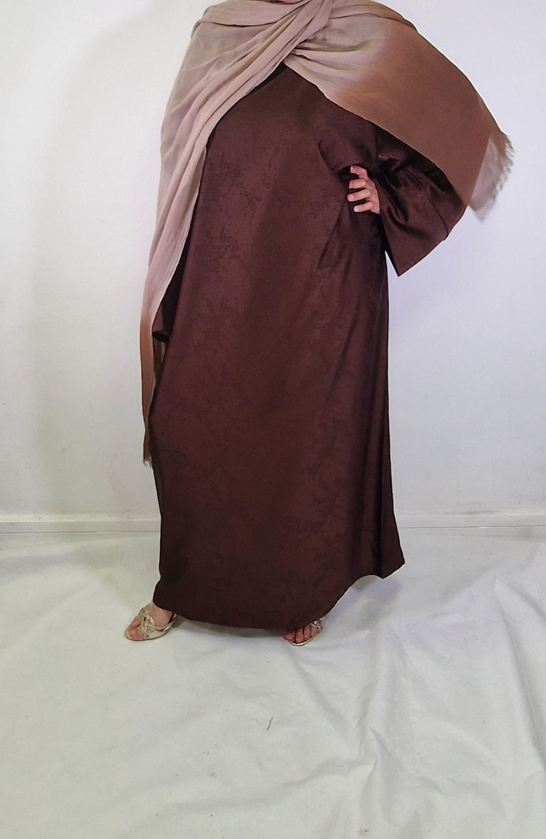 Chocolate ombre modal hijab