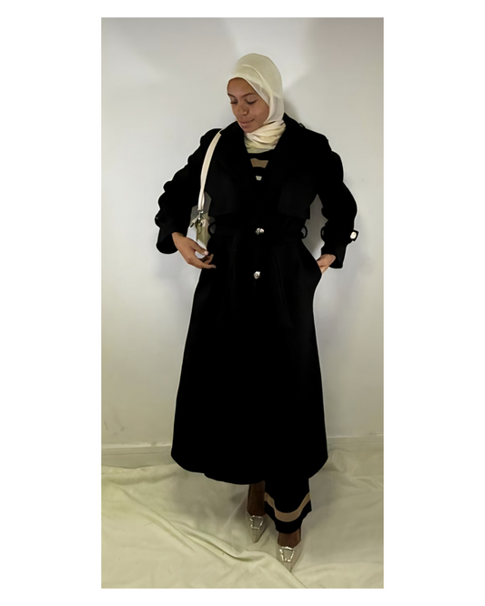 Gold button coat