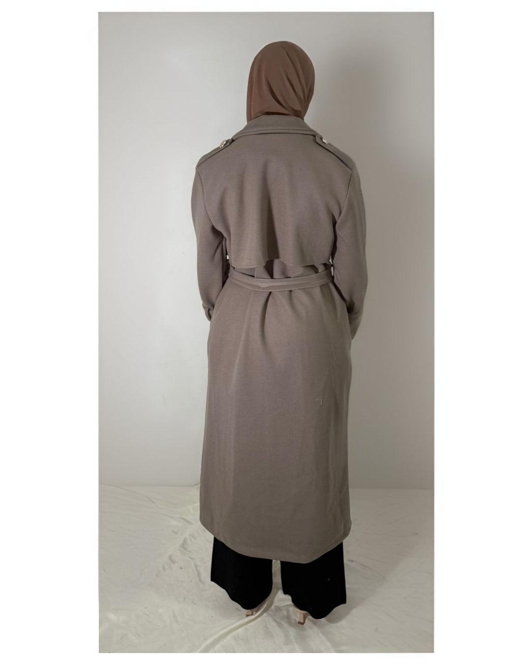 Gold button coat