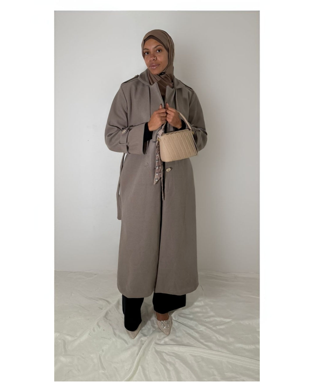 Gold button coat