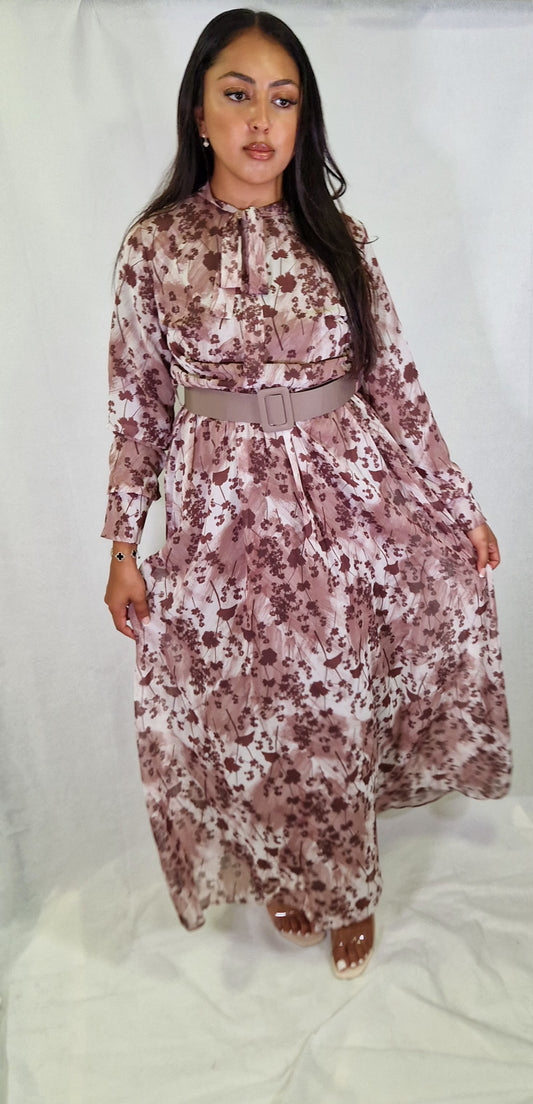 Aylin abaya with belt
