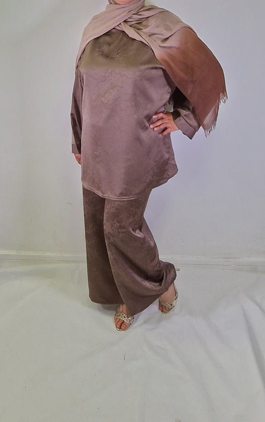 Yara Floral Satin Co-Ord